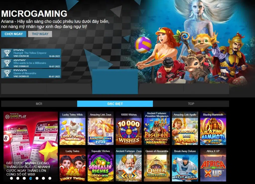  Nhà cung cấp tốt nhất trên thế giới: Microgaming